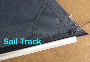 Sail Track is an aluminium extrusion which attaches the shade sail directly to a beam or wall, along the full track length.